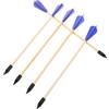 TOYANDONA Set 5 Frecce da Lancio in Legno 35cm, Punte Arrotondate Sicure, Giocattolo Tradizionale Cinese Portatile per Gioco All'aperto e Attività di Gruppo