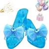 Generico Scarpe Da Principessa - Tacchi Alti | Pantofole Per Accessori Da Palco Con rialzo | Scarpette Di vetro rialzo Bambina | Scarpe Da Principessa Con Fiocco Giocattoli Per Giochi Di Ruolo Per Cosplay