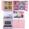Greensen Set Da Cucina Per Bambini Set Da Gioco Mini Cucina Giochi Di Ruolo Set Con Forno a Microonde, Fornello e Lavello Rimovibile, Bambini Educativi Finta Giocattolo Da Cucina 24 x 8 x 32,5 Cm