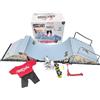 Fowybe Finger Skatepark Giocattolo Set | Playset giocattolo con la punta delle dita della tavola da skate con skatepark e rampa | Giocattolo per feste al coperto con mini tastiera per skateboard