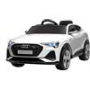 HOMCOM Macchina Elettrica per Bambini 12V Audi E-tron con Doppio Motore, Telecomando e Batteria Ricaricabile, Velocità 3-5km/h, Luci LED e Musica, Bianco