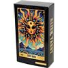 Generic Oracle Cards Tarot Deck portatile da 78 carte, mazzo di tarocchi Oracle Card, 10,2 x 6,9 cm, versione completamente inglese Oracle Card per informazioni future e passate, versatile per tutti i livelli