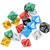 ibasenice Dadi da Gioco da Tavolo Multi-faccia 18, Dadi a 10 Facce Resistenti in Plastica, Accessori per Giochi e Feste per Ragazzo Ragazza e Adulti, per Casa, Bar e Riunioni