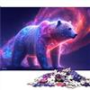 CARGIS 1000 pezzi per adulti puzzle galassia orso polare puzzle per adulti puzzle in legno ottimo regalo per adulti （dimensioni 50x75 cm）