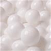 KiddyMoon 1200 ∅ 6CM Palline Morbide Colorate Per Piscina Bambini Fatto In EU, Bianco