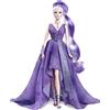 Barbie- Crystal Fantasy Collection, Bambola con Capelli Platino con Collana con Ametista Vera e Accessori, Da Collezione, Giocattolo per Bambini 7+ Anni, GTJ96