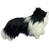 Pesoncarl Animale di pezza di Border Collie, animale di pezza di cane in piedi realistico, peluche di cane morbido 7, 5x2, 8x4, 7 pollici per la decorazione domestica, regali di compleanno