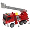 ColorBaby Speed & Go Camion dei pompieri giocattolo con luci e suoni, gru e tubo interattivo, sistema di attrito, scala 1:10, 12 x 34 x 25 cm, salvataggio, per bambini a partire da 3 anni (39059)