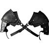 Perfeclan Medievale Armatura Cavaliere Regolabile Armatura Steampunk Guerriero Copri Mantella per Travestimenti Feste Cosplay Halloween, Nero