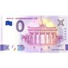 Souvenir Porz Banconota da 0 Euro Berlino · Porta di Brandeburgo · Germania · o zero € Souvenir Biglietto turistico