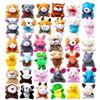 JOYIN 12 Pack casuale Mini Animal Plush Toy Assortment 6,3-7,6 centimetri ciascuno Bulk animali farciti per bambini, piccoli animali peluche portachiavi decorazione, festa di Pasqua Favori