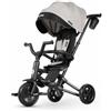 QPLAY Triciclo evolutivo pieghevole QPLAY Nova Niello 6 in 1, fronte strada e fronte mamma, reclinabile, adatto a bambini dai 10 ai 72 mesi, portata fino a 25 kg, telaio in alluminio leggero (Grigio)