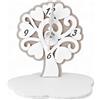 Albalù Bomboniera Orologio Albero Della Vita 10x10 cm - Orologio da Appoggio con Design Legno, Scatola Inclusa - Bomboniere Cresima Ragazzo, Bomboniere Comunione Bambina - Tortora