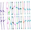 HEMOTON Bracciale Zip 30 Pezzi in Plastica Colorata per Bambini