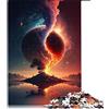 CARGIS puzzle per adulti 1000 pezzi Sunset Fantasy Jigsaw Puzzle Puzzle in legno per adulti Giochi per famiglie （Dimensioni 50x75cm）
