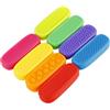 VAVPUP 16 fasce sensoriali in silicone per bambini, riutilizzabili, colori vivaci, antistress, giocattoli sensoriali con ventosa per aula ufficio, viaggi ed escursioni (stile 1, 16 pezzi)