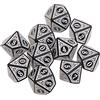 ZWTPGKRD 10Pcs 10 parteggiato Polyhedral Acrilico Gioco Da Tavolo D10 Per I Giochi Di Matematica Acrilico Dadi Per Il Partito