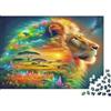 TGDOPPESW Puzzle 1000 pezzi per adulti cartone riciclato Leone fusione nella savana tempo libero antistress decorazione casa creativa regalo perfetto per appassionati di puzzle 70x50cm