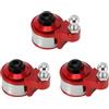 INJORA 3pcs RC Servo Horn 25T RC servo Braccio per 1:10 RC Crawler TRX4 TRX6 (Rosso)