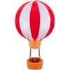 KUKUShining Peluche A Forma Di Mongolfiera, Morbido E Coccoloso Cuscino Da Abbracciare Giocattolo Di Peluche Per Feste Natale Matrimonio(Red,20cm/7.8in)