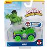 SPIDEY AND HIS AMAZING FRIENDS Spidey and His Super Friends SNF0309 - Veicolo in metallo Hulk, giocattolo a partire dai 3 anni