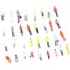 Qsvbeeqj Set di 25 statuine in miniatura di città in pose assortite, ideali per modelli di architettura e progetti scolastici, modellismo, ferroviario, persone, pose casuali