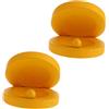 CIYODO 2pezzi Wooden Kids Castanets Wear-resistant Percussion Toy for Boys and Girls Fun Musical Educational Play for Early Development and Safe