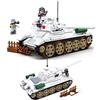 Tarcury Gioco di Costruzione del Carro Armato Medio T-34 - Affascinanti Giocattoli dell'Esercito della Seconda Guerra Mondiale con 518 Pezzi e 2 Soldatini