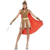 My Other Me - Costume romana donna taglia S adulto marrone e rosso