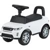 GYMAX Auto a Spinta per Bambini, Giocattolo Scorrevole a Piedi con Clacson, Suoni del Motore, Vano Portaoggetti Nascosto e Sistema Anti-ribaltamento, Regalo da Corsa (Bianco)