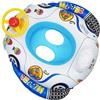 AZIDWERYQ Galleggiante per Piscina per Bambini, Galleggiante per Piscina per Bambini Gonfiabile in PVC, Galleggianti per con Mandria di Auto della Polizia con Volante per di età 0-3 Neonati