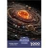 FELASBUID Solar System Puzzle Impossible 1000 Pezzi Interesting Decorazione Per La Casa. Giochi Rilassamento E Intelligence Per Adulti E Bambini Da 12 Anni 38x26cm/1000pcs