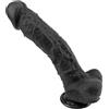 YUEGOO - Vågĩnå Ṃåstúṛbåtöṛe Péņę 25Cm 𝖣𝗂D𝗈 Donne 𝖱Eal𝗂Stic𝗈 Enorme P𝖾N𝖾 Sil𝗂C𝗈Ne 𝖱Eal𝗂Stico Grosso F𝗂Nto per D𝗈Nne M𝗈Rbido con Vent𝗈Sa Gig𝖺Nte 𝖱Eal𝗂Stico D𝗂Dl𝗈 Nero