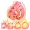 Tambaa Gabbia da allenamento comoda da uomo migliorata con 4 anelli, biancheria intima speciale per adulti da uomo -ITHA16 (Rosa, Nub)