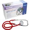 Medi-Inn+ Monitor Pressione Sanguigna Nero Aneroide 2-Schlauch + Stetoscopio Vari Colori dopo Selezione - rosso