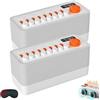Generic Velmina Sound Box con 8 suoni ambientali, Takoo Sound Machine, 3 in 1 bianco Noise Machine, altoparlante Bluetooth, timer di sonno, 12 colori RGB luce notturna aiuto sonno (2 pezzi)