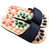 COLLBATH Ciabatte Massaggianti Donna in Pu e Eva Nere, Pantofole da Massaggio per Piedi Agopressione, Alleviano Fascite Plantare, per Relax in Casa Taglia 37-38