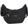 Guess Calebra BG953602-BLK - Borsa a tracolla da donna in ecopelle nera, elegante borsa a tracolla dal design compatto, 30 x 20 x 5 cm