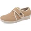 Fly Flot Bellona, Pantofole Donna in Microfibra Elasticizzata, con Strappo Regolabile, Sottopiede Antishock, Sandali, Beige, 39 EU