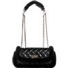 GUESS borsa a tracolla Cristi Convertible Crossbody Flap Bag Black nero