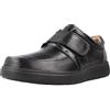 Clarks Mocassini da Uomo in Pelle Nera con Cinturino Un Abode, Riptape