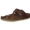 Birkenstock 1018745 Gizeh Big Buckle cognac, Oiled Leather INFRADITO Donna, Cognac EU 40