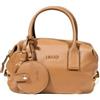 LIU JO borsetta borsa a tracolla Amelie ECS Bowler Bag Suede marrone chiaro