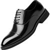 VIBLiSS Scarpe con Rialzo da Uomo, Punta Invisibile Altezza Crescente Oxford Rialzata per Ufficio di Nozze Aziendali,Nero,41 EU