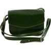 VICTOR LINE SRL Borsa Piccola Donna Tracolla Vera Pelle Italiana 3 Scomparti Colore Verde - Artigiani Toscani Made In Italy