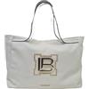 Before by Luigi Benetton Borsa Donna in Ecopelle Spalla Sottobraccio Trapuntata Shopping Doppio Manico Accessori Frontali Marchio Laura Biagiotti LB24S-118-1 Linea GLOOMY Dimensioni 42 X 28 X 13 cm (BIANCO)