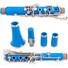 WOMELF Professionale Clarinetto Corpo In Resina ABS Blu 17 Tasti Tono Sib Chiavi In nichel Argento Clarinetto Con Custodia Per Clarinetto E Accessori