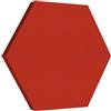 Lenacustica Pannello Fonoassorbente Esagonale per Soffitto e Pareti Quadro acustico per Ristoranti,Locali, Studi. Diametro 50cm (Rosso)