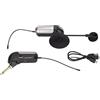 SWOQ Microfono pickup UHF, microfono per strumenti 360° regolabile senza ritardo Gamma di 147,6 piedi antiurto per arpa per chitarra per violino
