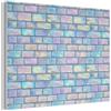 MuchoWow© Pannello Decorativo Parete Pannelli Fonoassorbenti Per Pareti 80x60 cm Acustici Decorazioni Casa Design Isolante Acustico Fonoisolanti Fonoassorbente Arcobaleno - Lucido - Pietra
